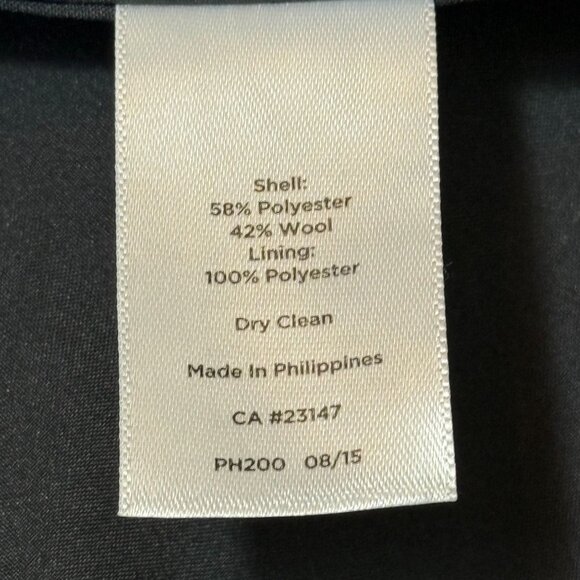 Talbots Womens Houndstooth Pencil Skirt Size 12 Wool Blend Blue & gray - Picture 4 of 9